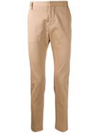 Entre Amis America Cropped Chinos - Neutrals