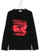 Moschino Kids - Teen Logo Print T-shirt - Kids - Cotton - 14 Yrs, Black