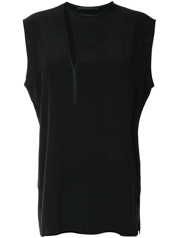 Haider Ackermann Sapphirine Binding Detail Top - Black