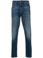 Tommy Jeans Mock Neck Half Zip Pullover - Blue