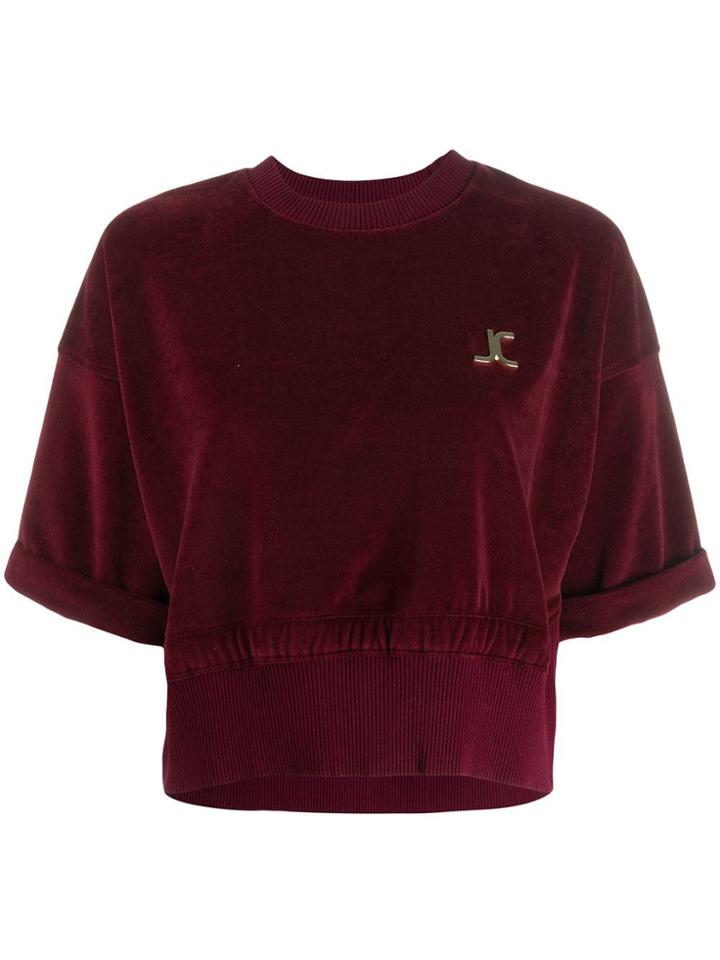 Just Cavalli Cropped Sweatshirt - Red