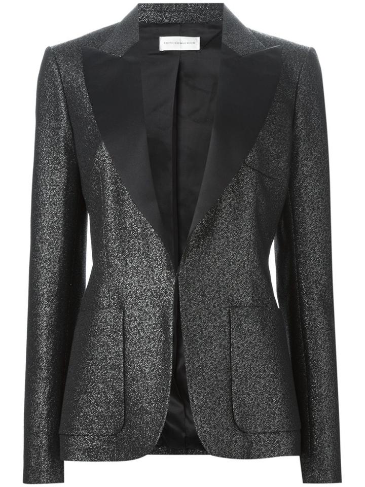 Faith Connexion Lurex Blazer - Black