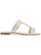 Tod's Double T Sandals - Gold