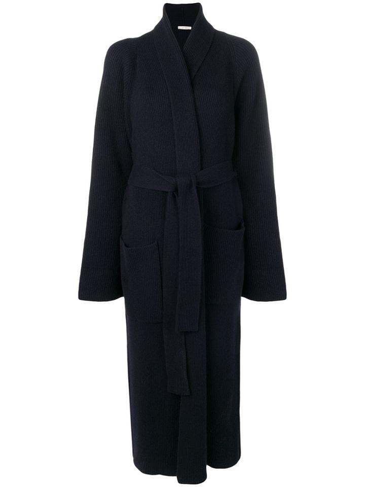 The Row Tappi Cardigan Coat - Blue