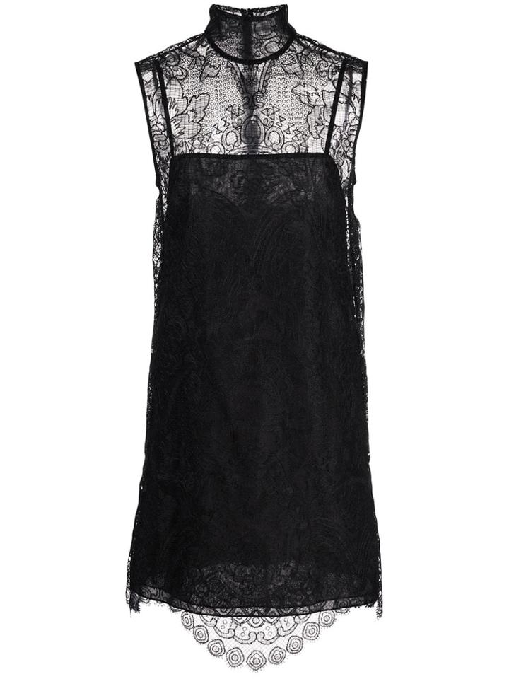 Vera Wang Sleevless Tunic Dress - Black