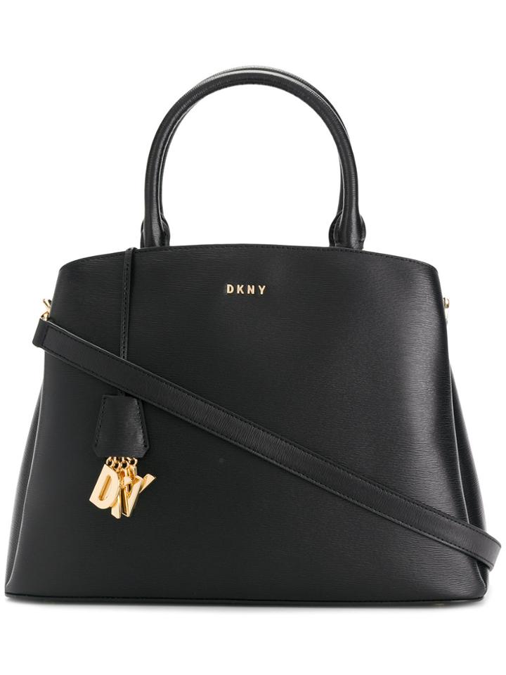 Dkny Large Logo Tote Bag - Black