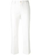 Pt01 - Classic Trousers - Women - Cotton/spandex/elastane - 40, White, Cotton/spandex/elastane