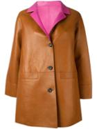 Etro Contrast Lapel Buttoned Coat