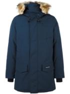 Canada Goose Concealed Fastening Parka Coat, Men's, Size: Xxl, Blue, Nylon/polyester/cotton/duck Feathers
