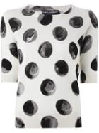 Dolce & Gabbana Large Polka Dot Print Top