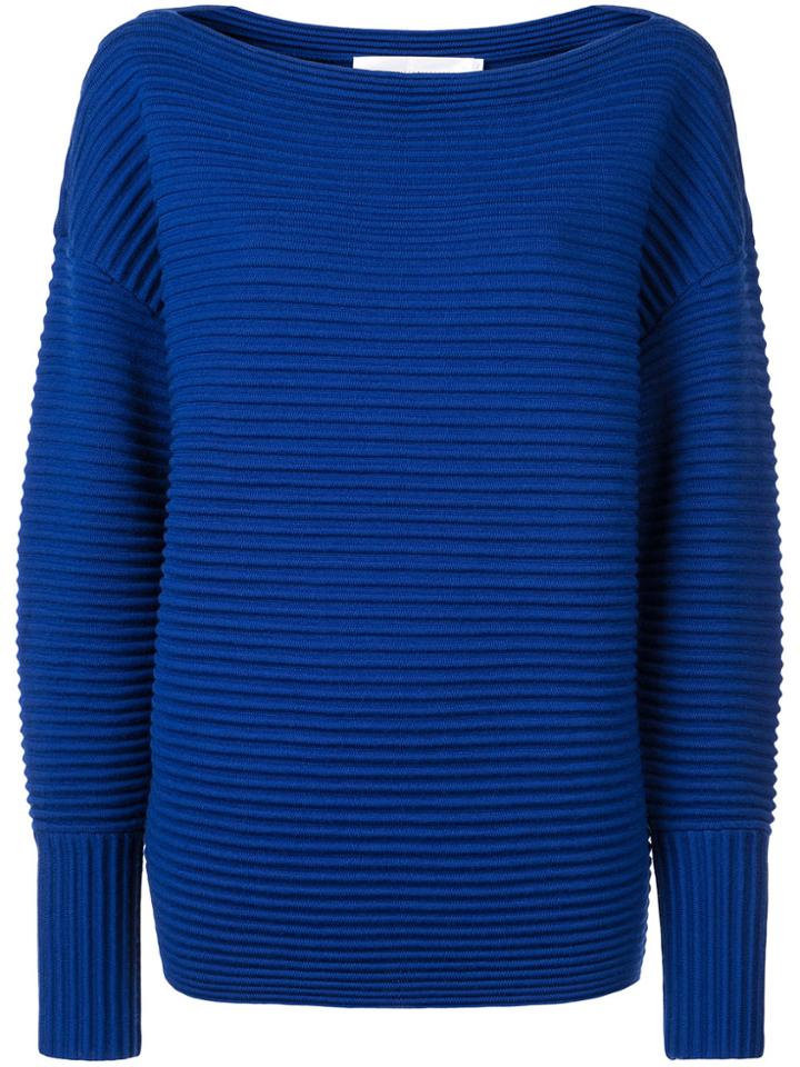 Victoria Victoria Beckham One Shoulder Sweater - Blue