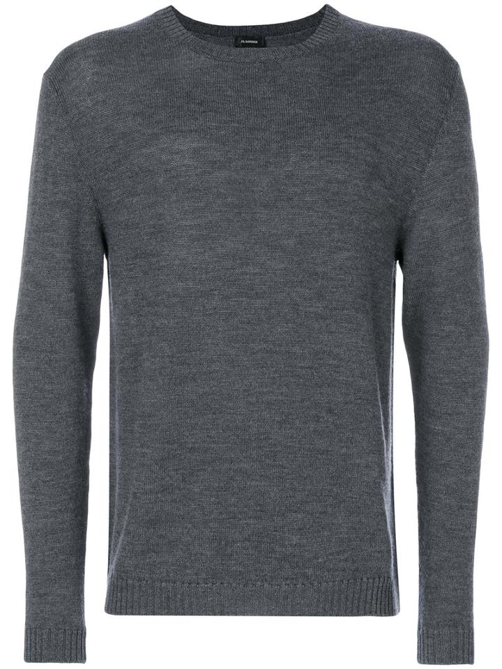 Jil Sander - Crew Neck Sweater - Men - Wool - 52, Grey, Wool