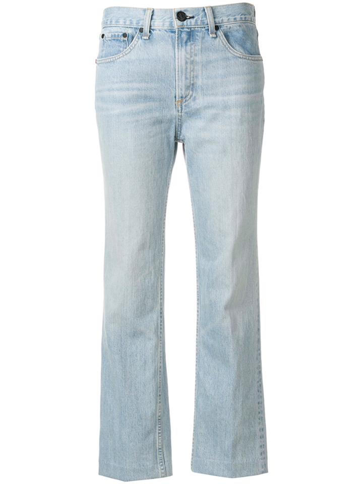 Rag & Bone /jean Cropped High-rise Jeans - Blue
