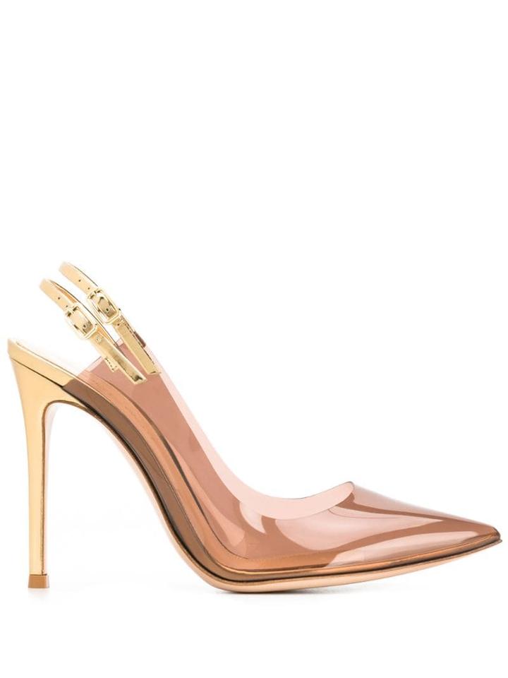 Gianvito Rossi Transparent Stiletto Pump - Neutrals