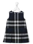 Burberry Kids Checked Dress, Girl's, Size: 10 Yrs, Blue