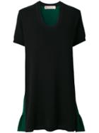 Marni - Gathered Scoop Neck Dress - Women - Cotton/polyamide/viscose/virgin Wool - 42, Green, Cotton/polyamide/viscose/virgin Wool