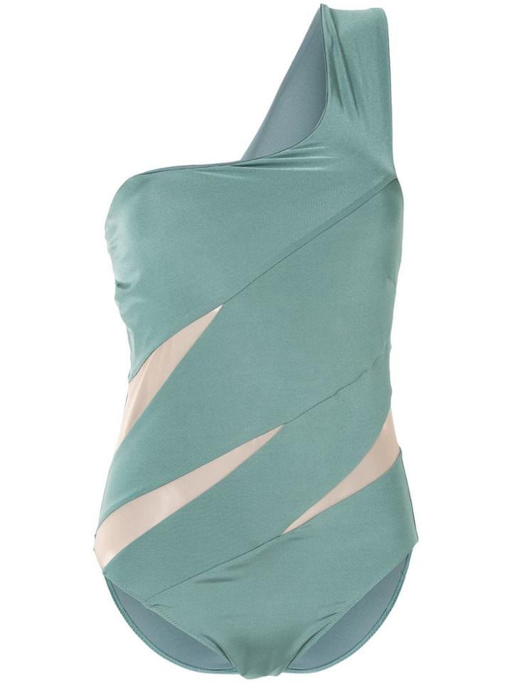 Moeva Josephine One-shoulder Swimsuit - Green