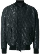 Tom Rebl Quilted Bomber Jacket - Black