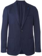 Lardini Two-button Blazer, Men's, Size: 54, Blue, Spandex/elastane/cupro/viscose/wool