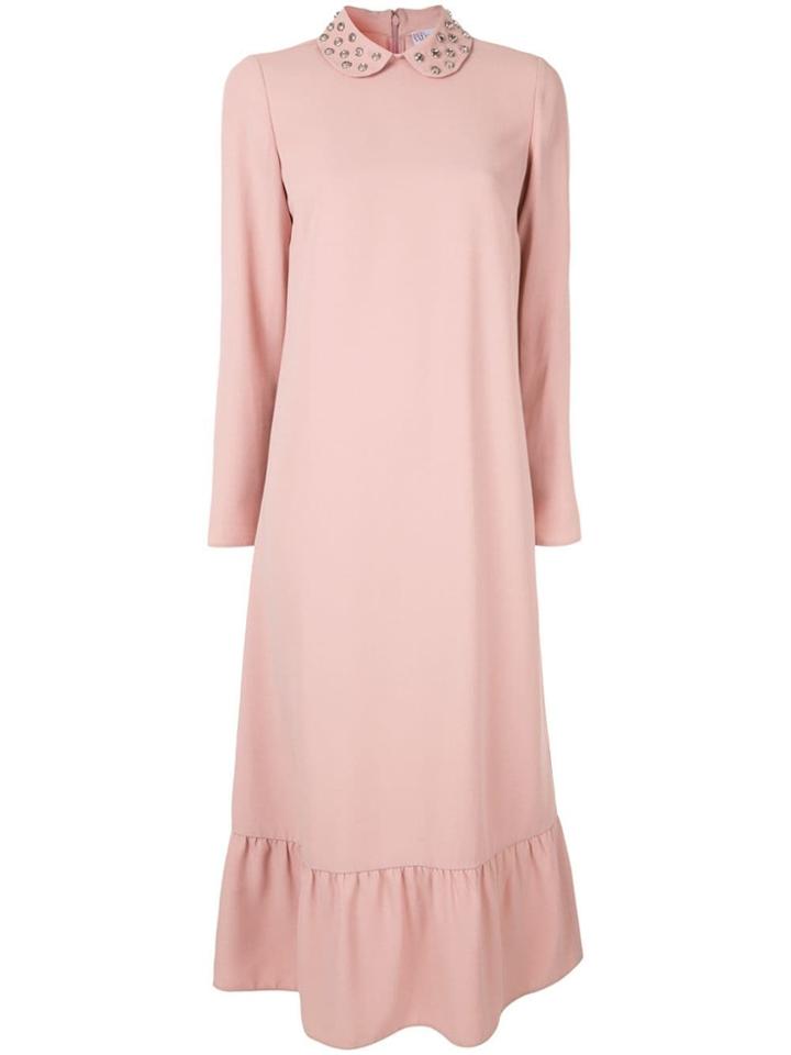 Red Valentino Crystal Embellished Longdress - Pink