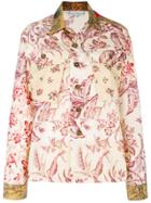 Pierre-louis Mascia Floral Shirt Jacket - Multicolour