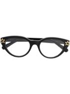 Stella Mccartney Eyewear Star Detailed Glasses - Black