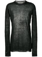 Slim Fit Sweatshirt - Men - Linen/flax - S, Black, Linen/flax, Damir Doma