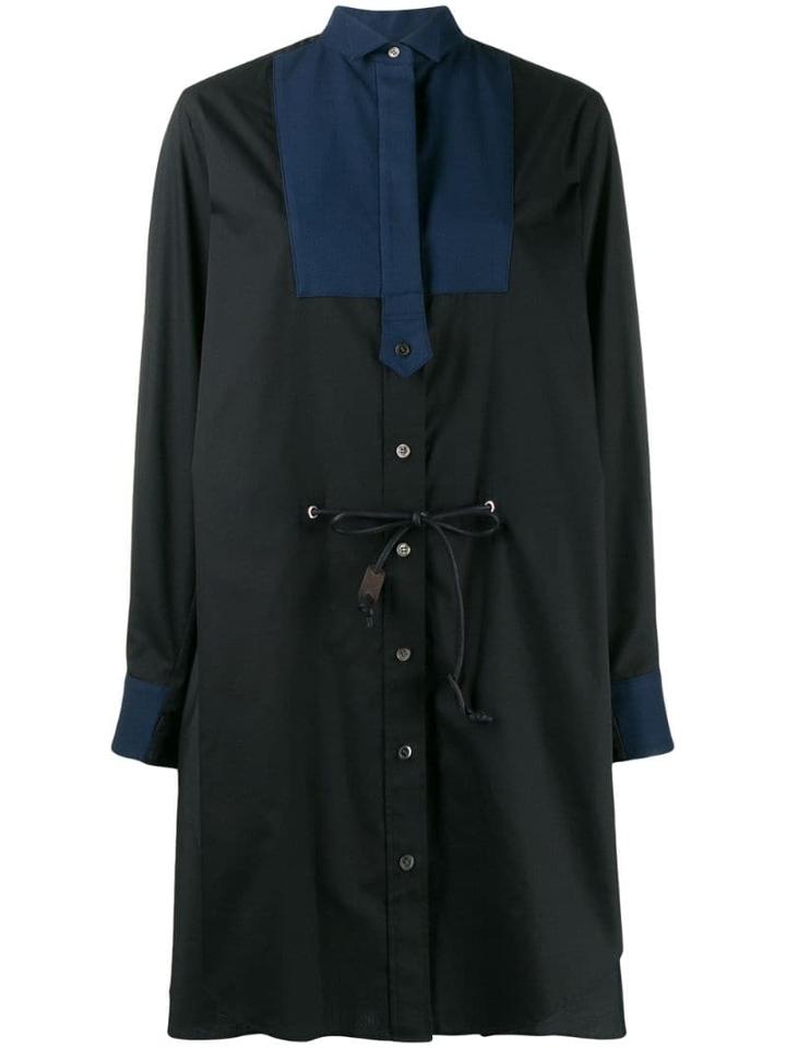 Sacai Loose-fit Shirt Dress - Black