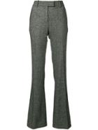 Tom Ford Herringbone Flared Trousers - Black