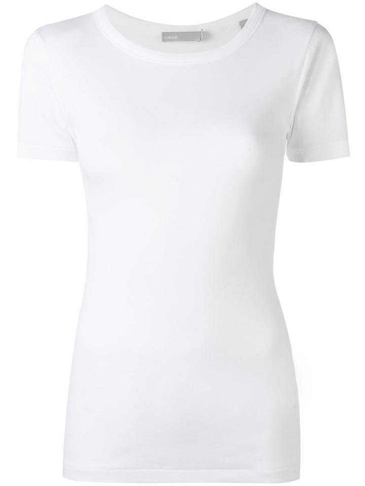 Vince - Classic T-shirt - Women - Cotton - M, Women's, White, Cotton