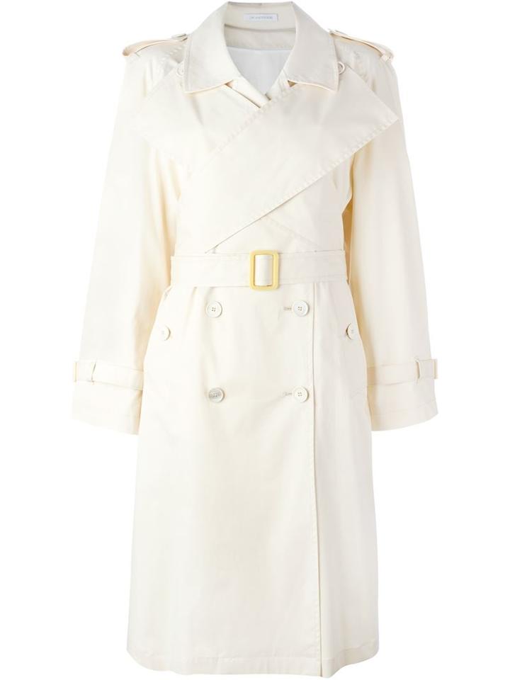 J.w. Anderson Wrap Front Trench Coat, Women's, Size: 10, Nude/neutrals, Cotton/polyurethane/nylon