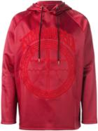 Astrid Andersen Embroidered Logo Hoodie, Men's, Size: Medium, Red, Polyamide/spandex/elastane