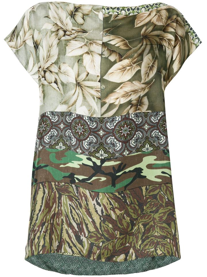 Pierre-louis Mascia Short-sleeve Printed Blouse - Multicolour