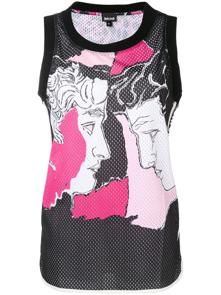 Just Cavalli David Print Tank Top - Black