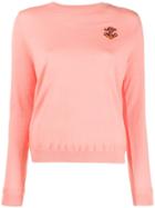 Chinti & Parker Anchor Embroidered Sweater - Pink