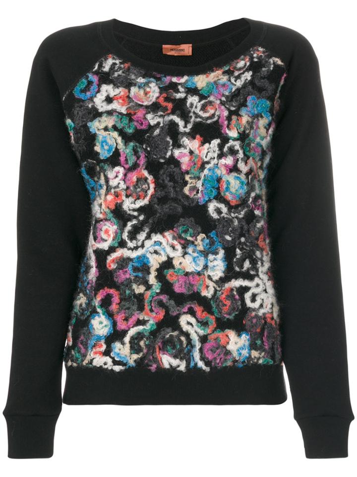 Missoni Abstract Floral Jumper - Black