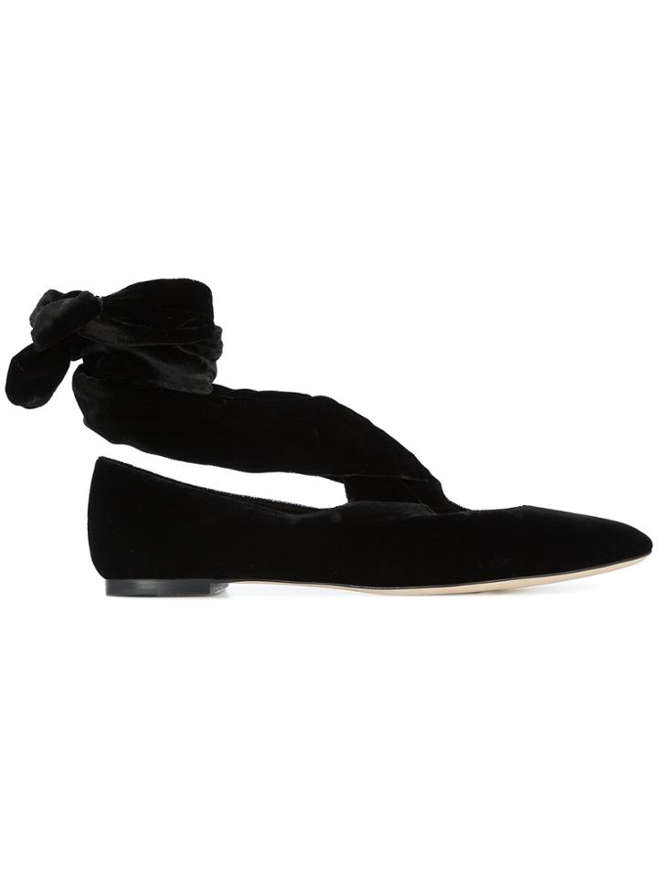 The Row Elodie Ballerina Shoes - Black