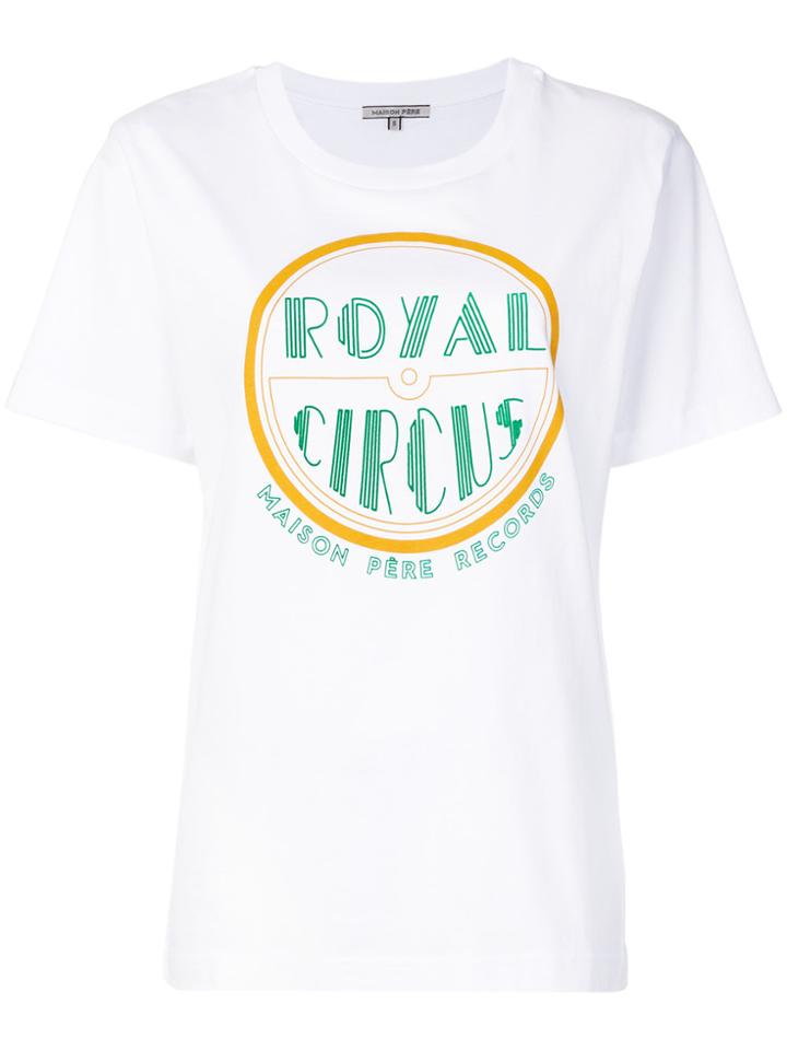 Maison Père Logo Patch T-shirt - White