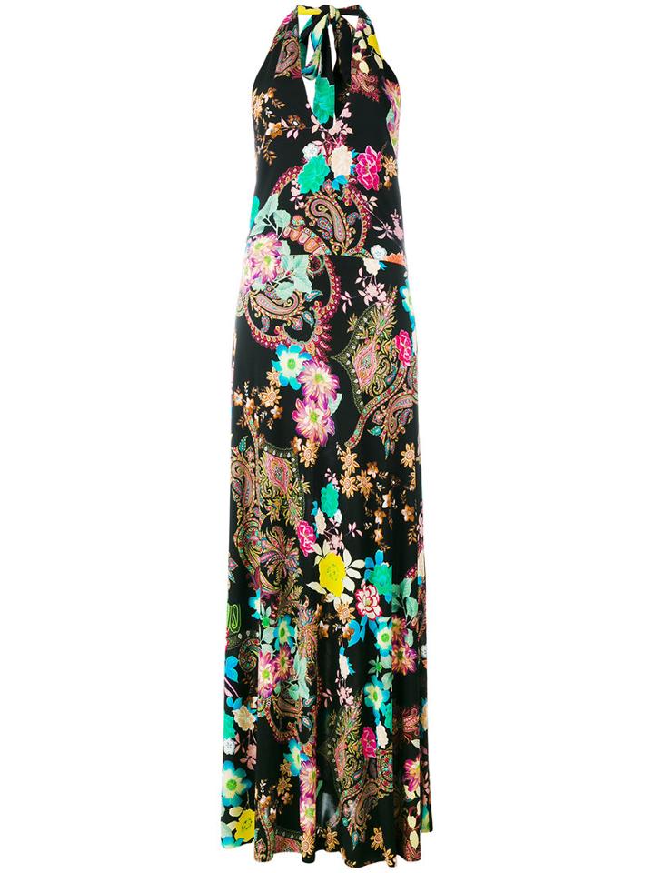 Etro - Floral Paisley Print Dress - Women - Viscose - 42, Women's, Black, Viscose