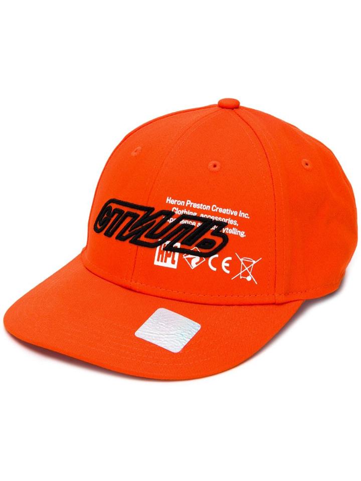 Heron Preston Embroidered Logo Cap - Orange