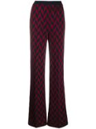 Missoni Geometric Pattern Trousers - Red