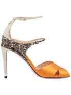 Fendi Colour Block Sandals - Yellow & Orange