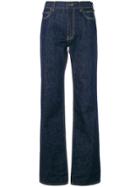 Calvin Klein High Waisted Flared Jeans - Blue