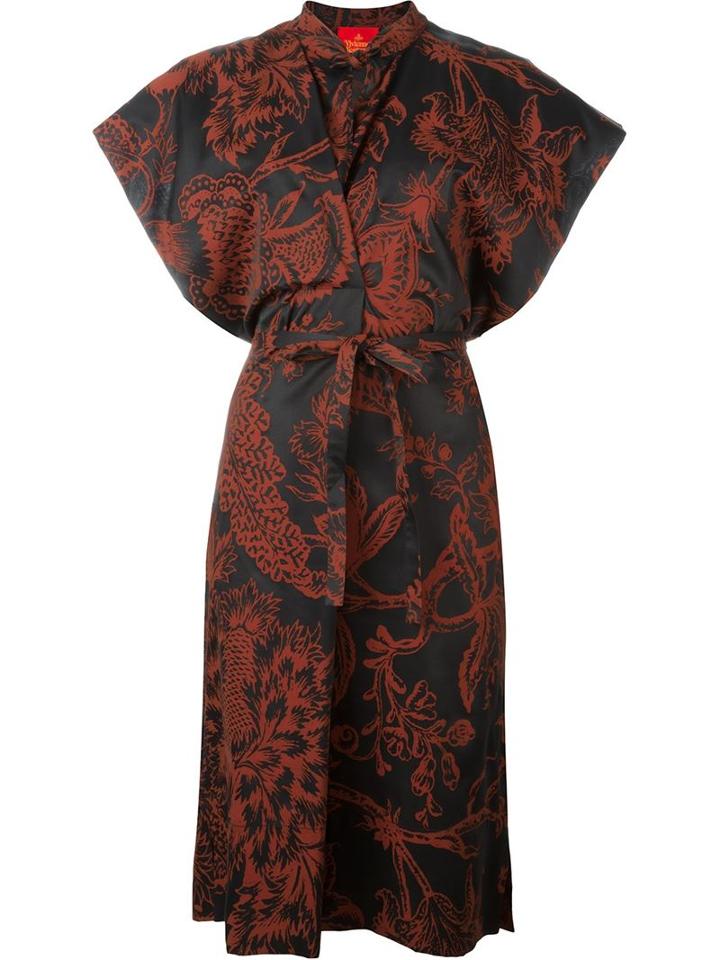 Vivienne Westwood Red Label Floral Kimono Sleeve Dress