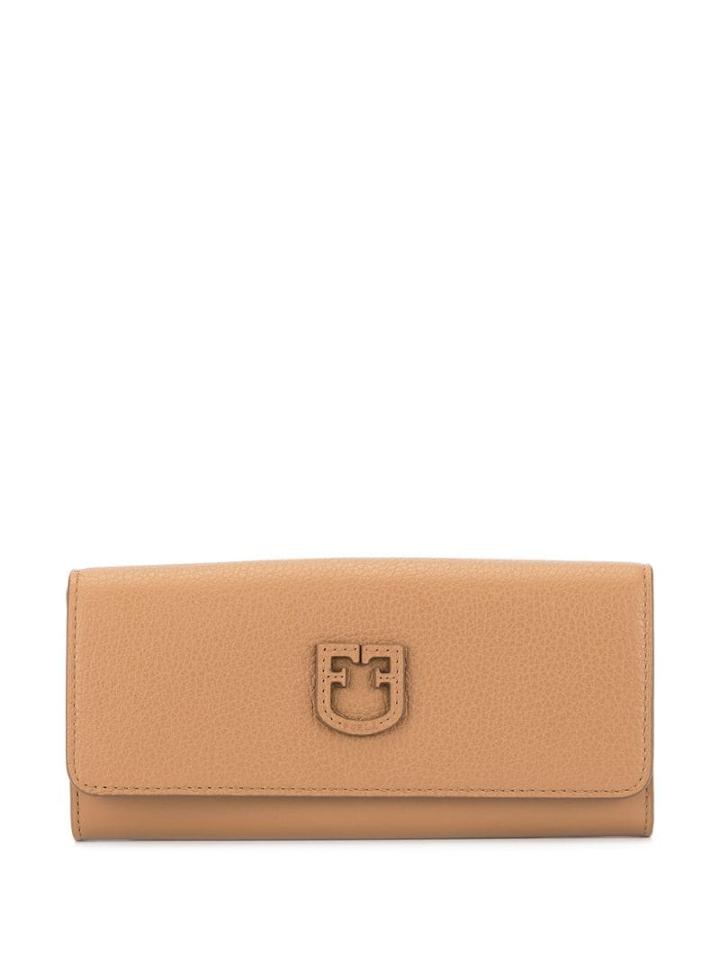 Furla Logo Patch Wallet - Brown