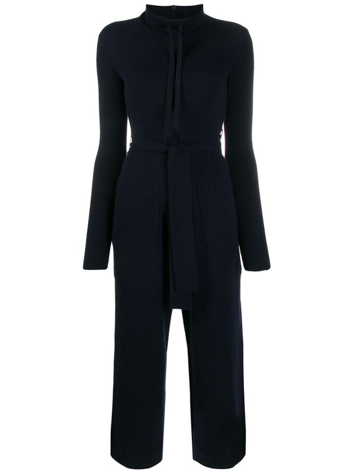 Gentry Portofino Knit Wide Leg Jumpsuit - Blue