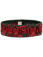 Gucci Sequin Guccification Headband - Green