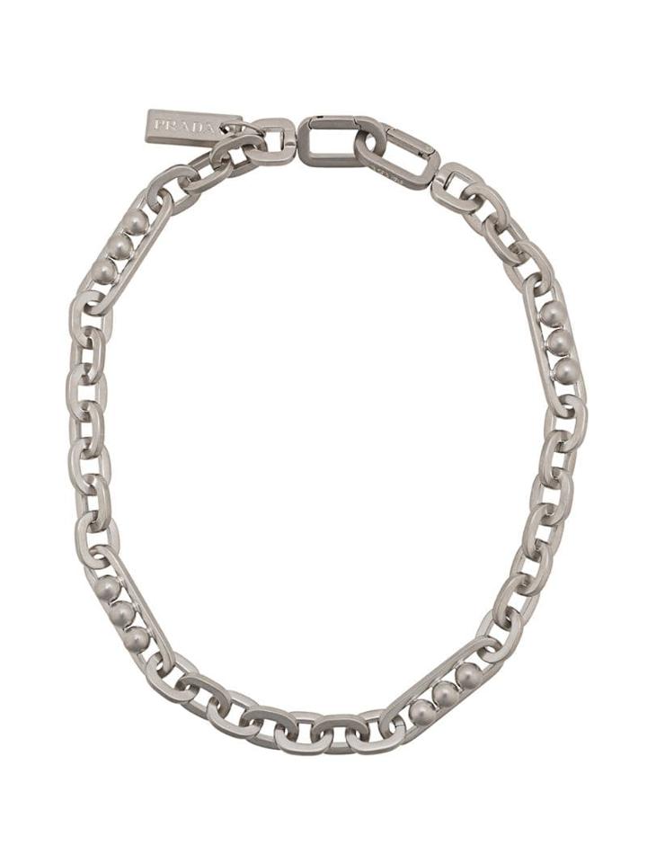 Prada Chain Choker - Silver