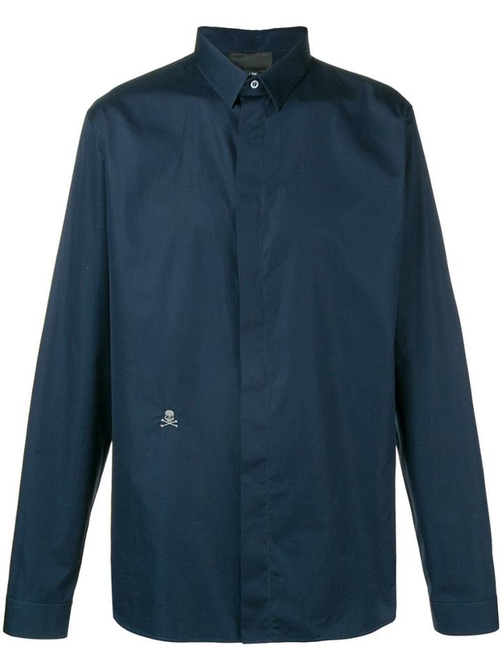 Philipp Plein Skull Detail Shirt - Blue