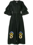 Katya Dobryakova Circled Ornament Dress - Black